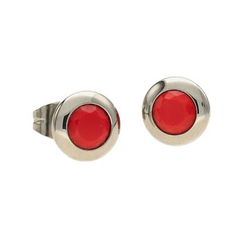 Kolczyki przy uchu Melano czerwony blask M01E 3001 SS CHINA RED.jpg